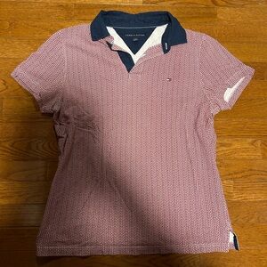 Tommy Hilfiger men’s America 4th of July Red Polo Shirt S small